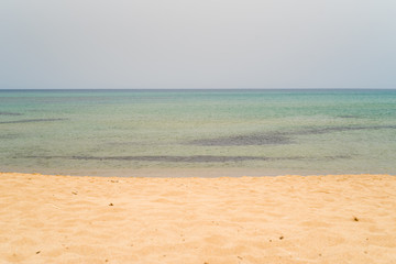 Fototapeta na wymiar Remote wild beach on Mediterranean coast