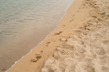 Perfect sand texture on Sardinia beach