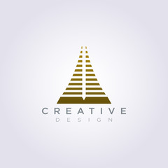Fototapeta premium Building Architecture Skyline Vector Illustration Design Clipart Symbol Logo Template
