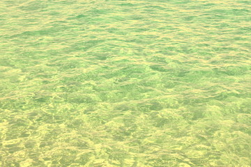Beautiful natural background with perfectly clear sea water