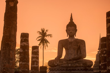 ASIA THAILAND SUKHOTHAI WAT MAHATHAT BUDDHA