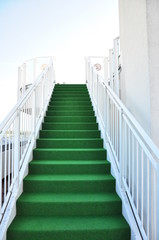 Treppe , Grün