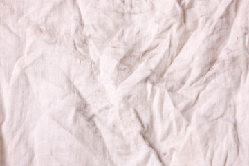Old and Dirty white fabric texture Background.
