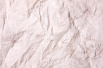 Old and Dirty white fabric texture Background.