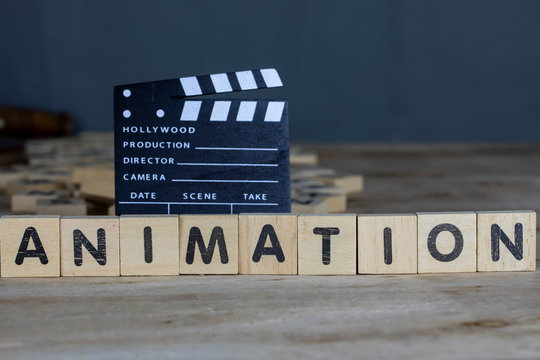 Animation Movie Concept, Clapperboard