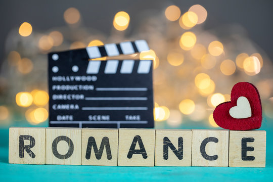 Romance Movie Concept, Clapperboard