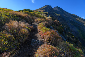 康新道から見た初秋の鳥海山