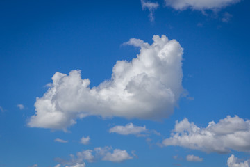 Obraz premium Clound in blue sky