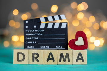 Drama Movie Concept, Clapperboard