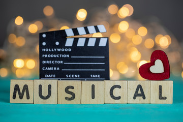 Musical Movie Concept, Clapperboard