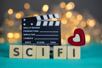 Sci Fi Movie Concept, Clapperboard