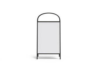 Blank full handle metallic outdoor advertising stand