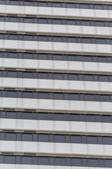 Windows of office building