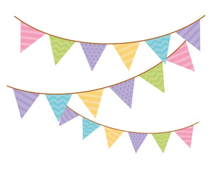 Isolated banner pennant design vector illustration