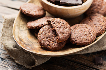 Double chocolate chip cookies