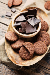 Double chocolate chip cookies