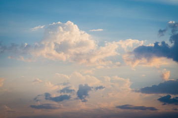 Sky and clouds before sunset