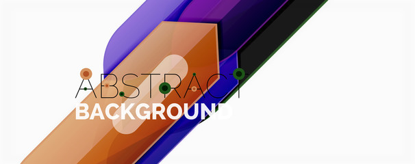 Abstract color lines dynamic background, modern material design style