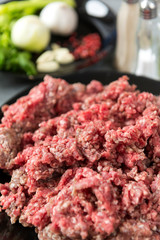 raw pork minced meat