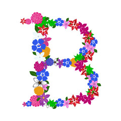 Floral Alphabet Letter