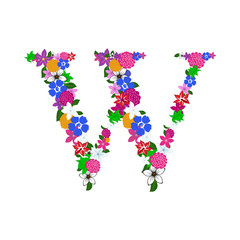 Floral Alphabet Letter