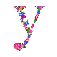 Floral Alphabet Letter
