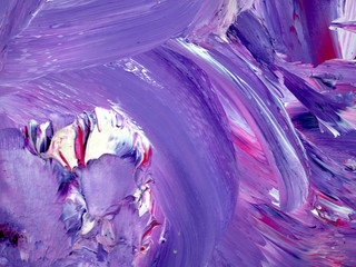 Purple color oil paint abstract background.