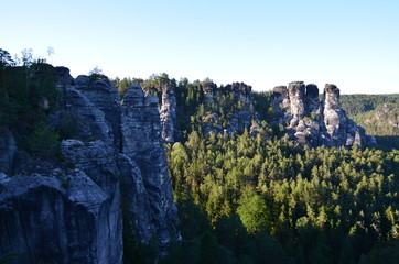Vistas desde zona puente Bastei
