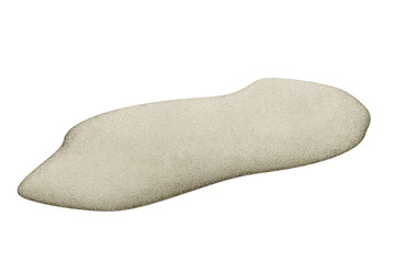 3d rendering of sand shelf isolated