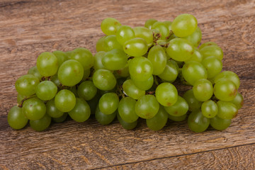 Sweet green grape branch