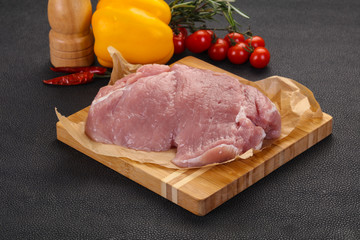 Raw pork meat