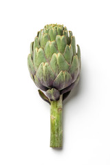 Obraz premium Green Artichoke, Edible Flower, Italian Vegetable 