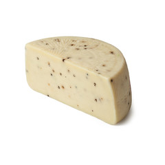 Typical italian cheese Sicilian cheese Pepato 