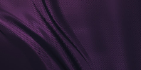 Luxury abstract fabric background, Elegant luxurious product display backdrop cloth. 3d illustration.