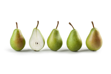 Pears, Pera Coscia, Isolated on White Background