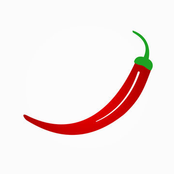 bitter pepper flat icon. vector illustration. isolated on white background