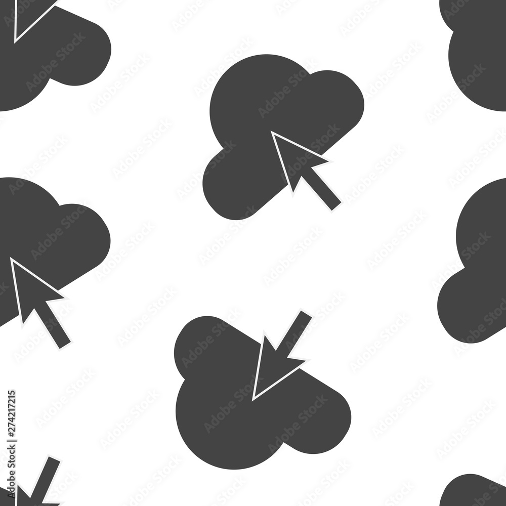 Poster upload icon. load symbol.layers grouped for easy editing illustration seamless pattern on a white ba