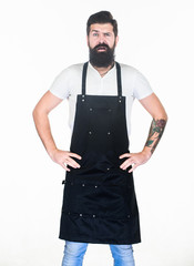 It cant be for real. Bearded man expressing surprise emotions. Emotional hipster with big surprise on bearded face. Cook or working man taken by surprise. Life is full of surprise