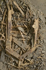Scrap wood letter U