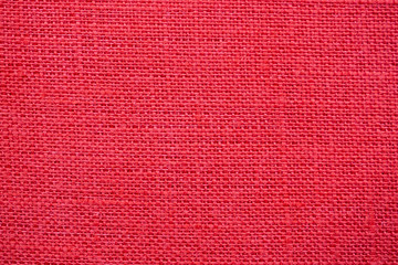 Red color linen canvas texture background