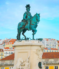 equestrian statue King Jose Lisbon