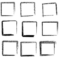 set of vintage photo frames