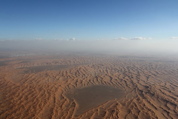 View form the sky - amazing landscape - dessert