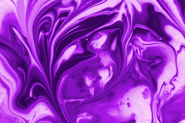 Purple background from liquid and color combinations