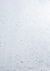 Photo drops of water on the glass