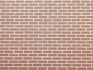 Brown red color brick wall texture, background