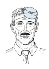 A good ENT doctor male with attentive eyes