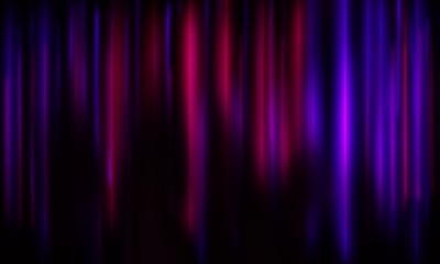 Empty stage background in purple color, spotlights, neon rays. Abstract background of neon lines and rays. Abstract background with lines and glow. Empty stage the reflection of neon lights