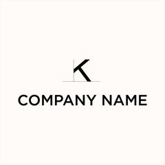 letter k vector for construction logo design