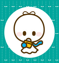 Teru teru bouzu : Rain Doll, Vector illustration